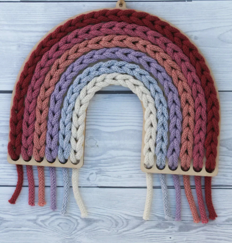 makramee regenbogen variante 4