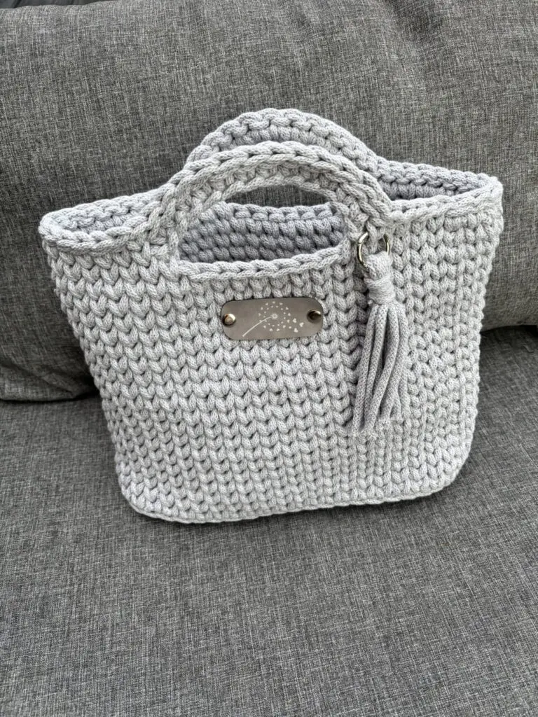 häckeltasche aus makramee
