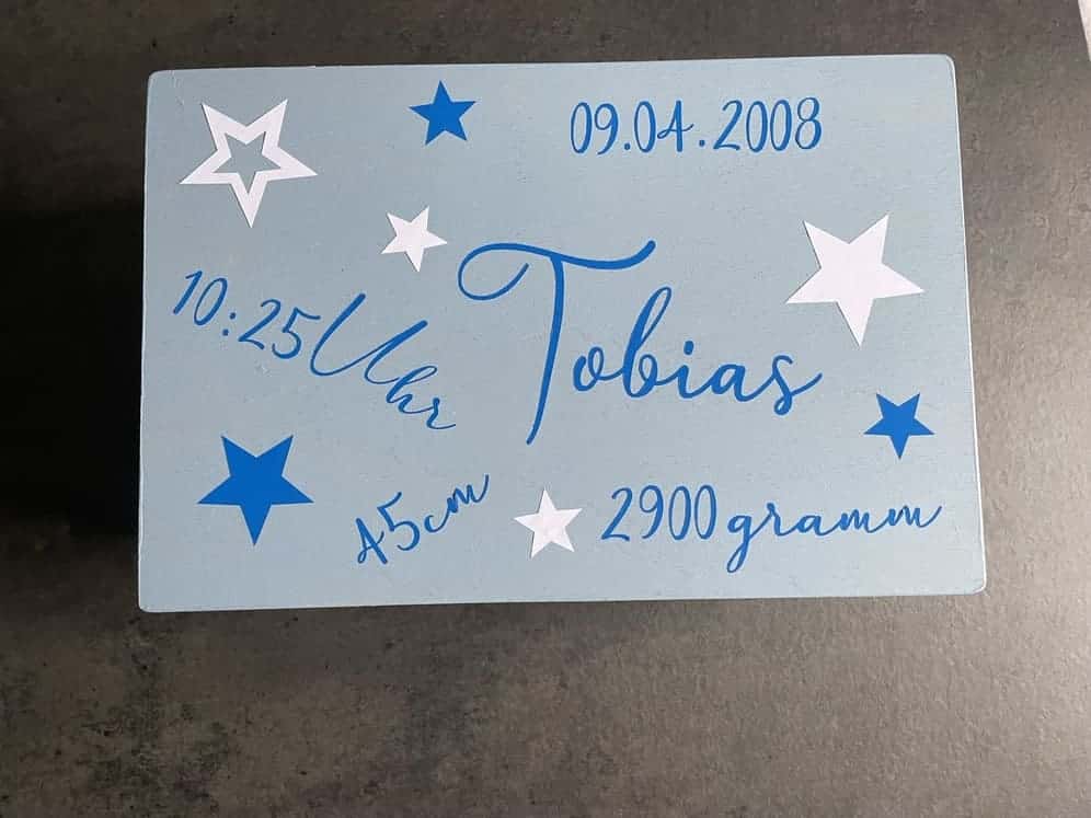 Erinnerungskiste aus holz