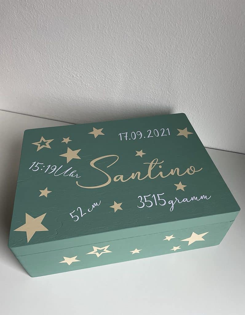 erinnerungskiste aus holz