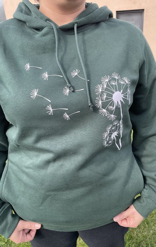 kapuzenpulli pusteblume