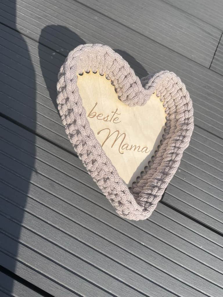 makramee körbchen muttertag