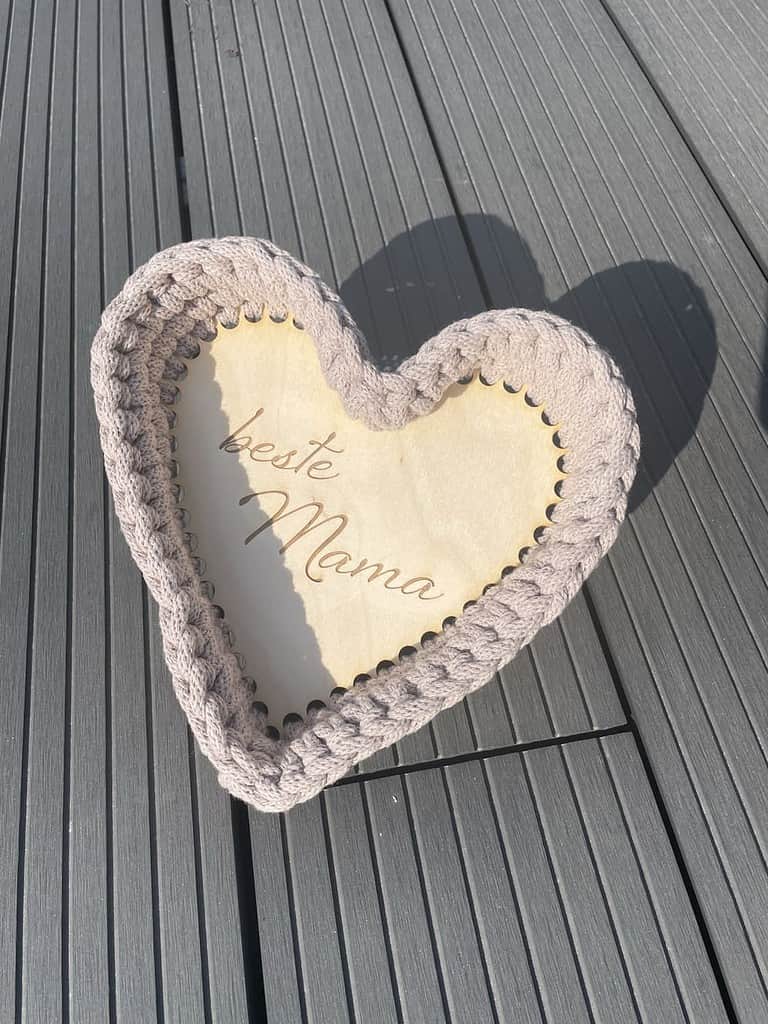 makramee körbchen muttertag