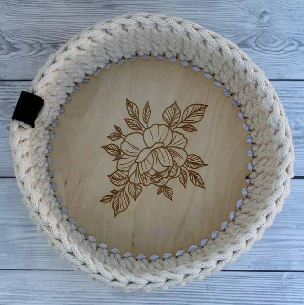 makramee blumen körbchen