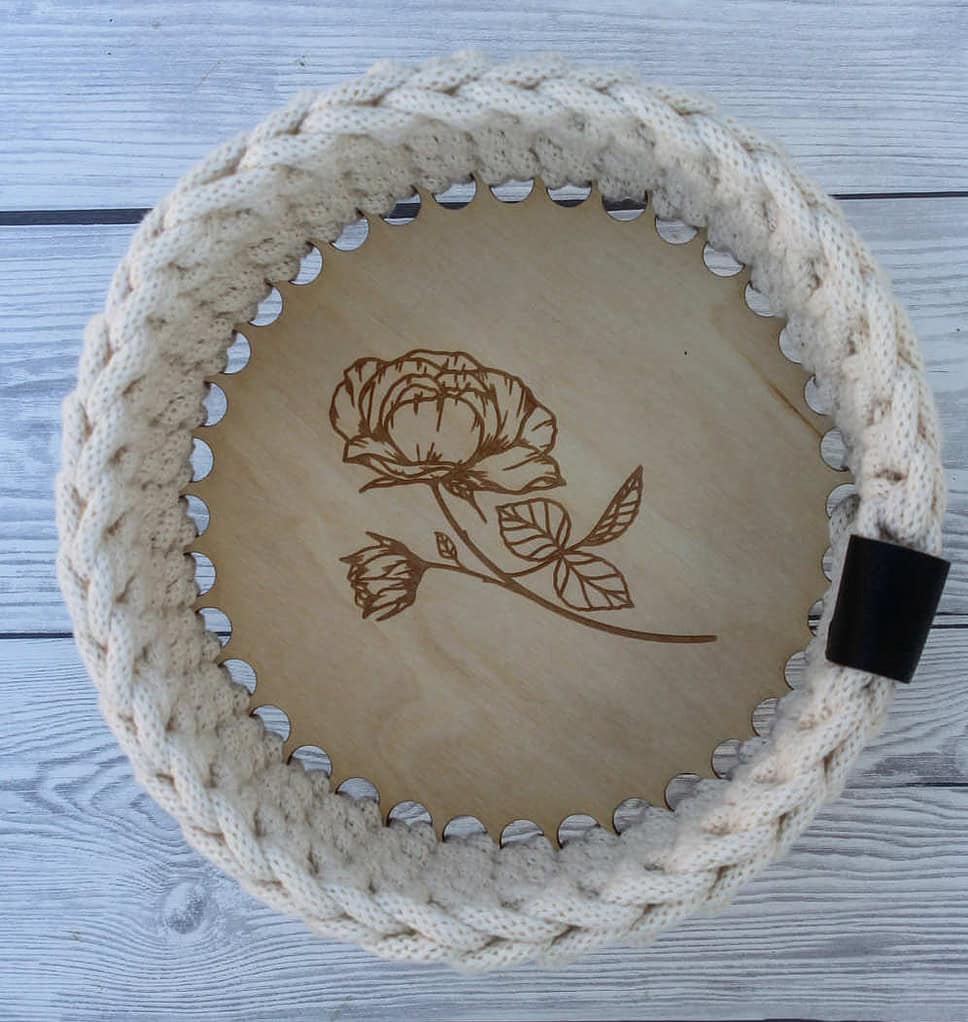 makramee blumen körbchen