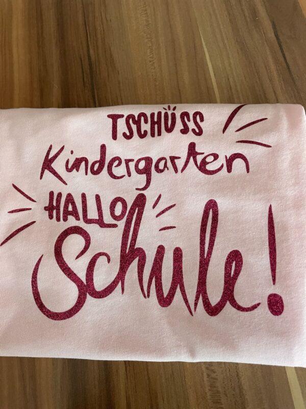 tschüß kindergarten hallo schule t shirt