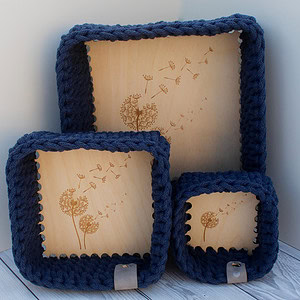 makramee körbchen eckig