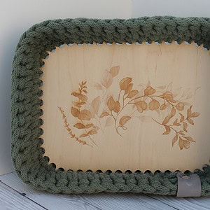 makramee organizer körbchen