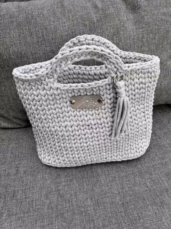 häckeltasche aus makramee