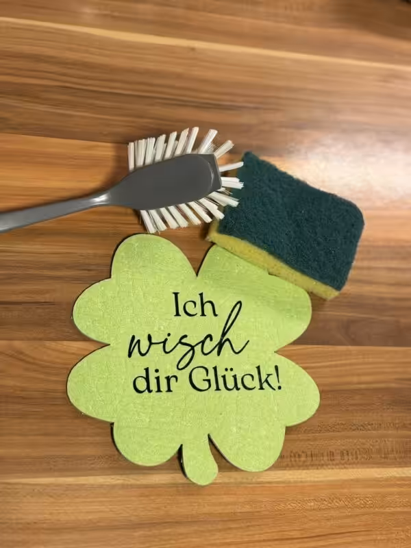 wischtuch ich wish dir glück