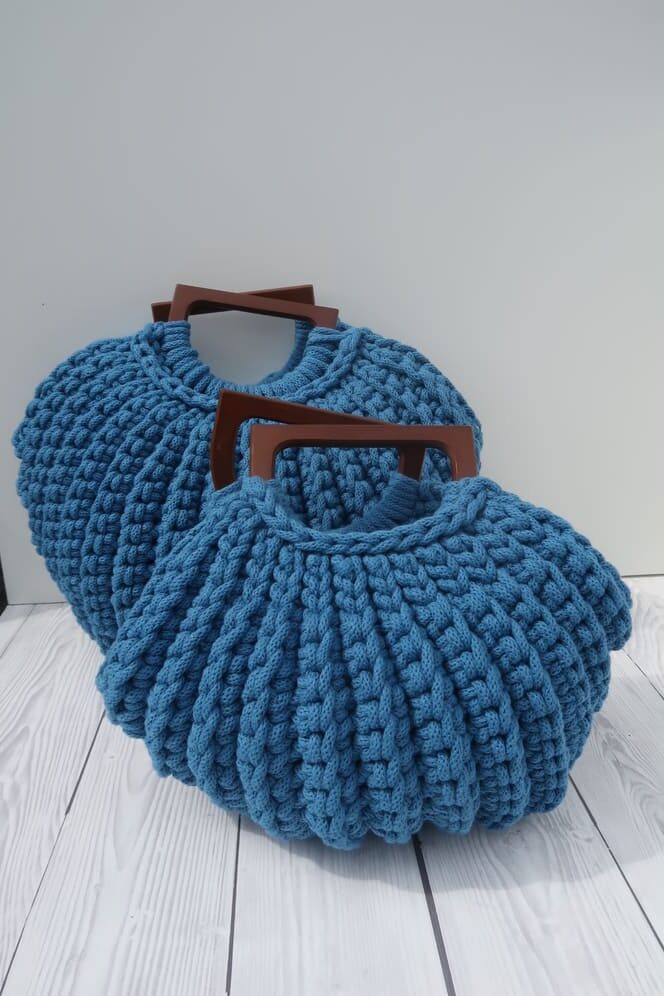 muscheltasche aus makramee